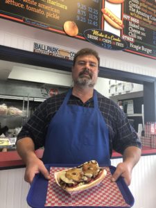 Keith, the owner of Cheesesteaks Restaurant, Gainesville, FL